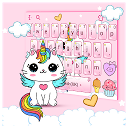 Rainbow Unicorn Cat Keyboard Theme 6.5.15.2019 downloader