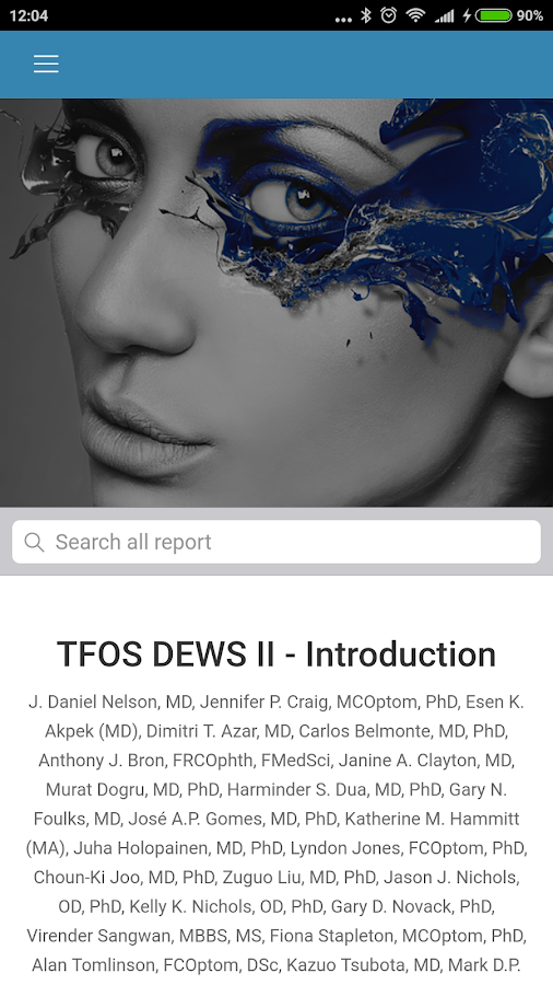 TFOS DEWS II REPORT — приложение на Android