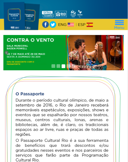 Android application Passaporte Cultural Rio screenshort