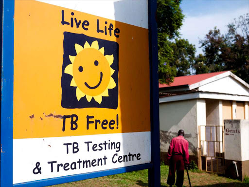 A billboard advertises TB testing in Eldoret, on March 20, 2016 / FILE