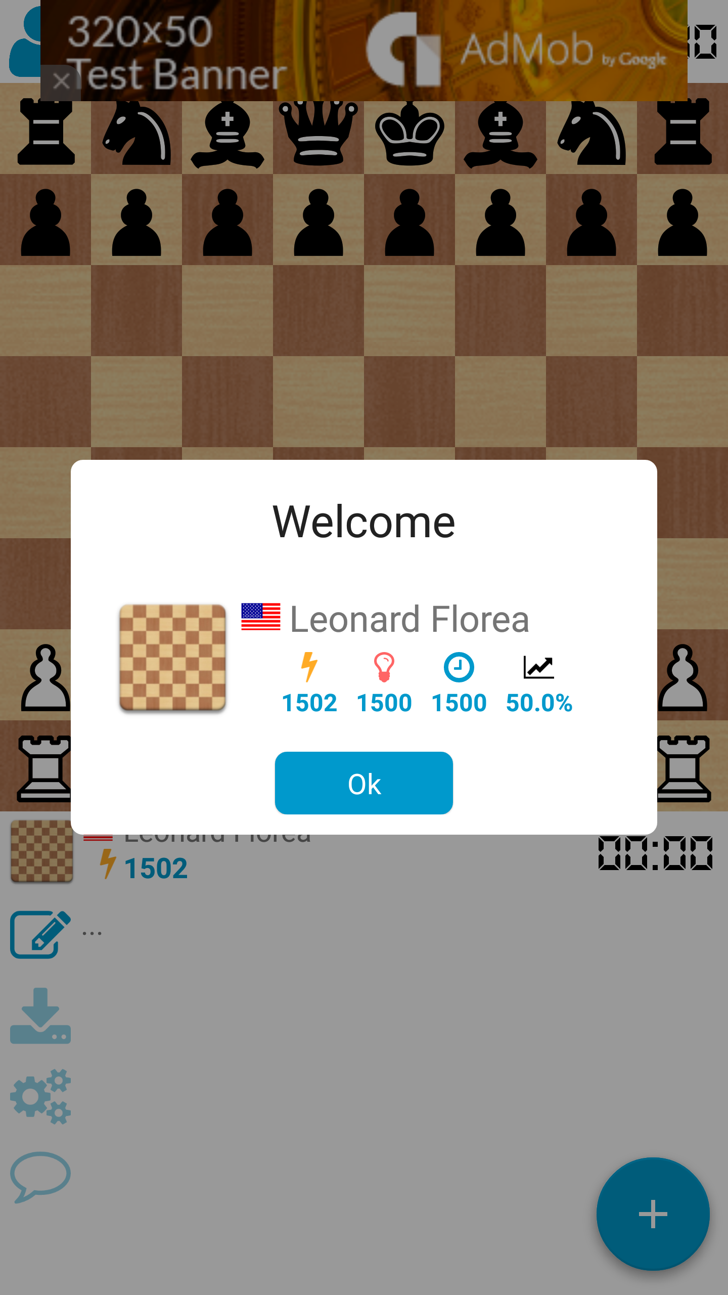 Android application Chess4Friends - play online screenshort