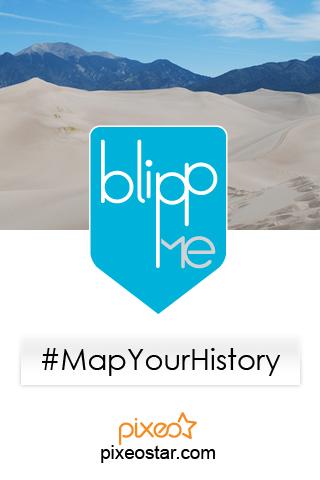 Android application BlippMe | Locate. Map. Share. screenshort