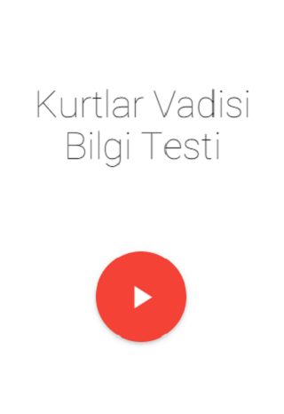 Android application Kurtlar Vadisi Bilgi Testi screenshort