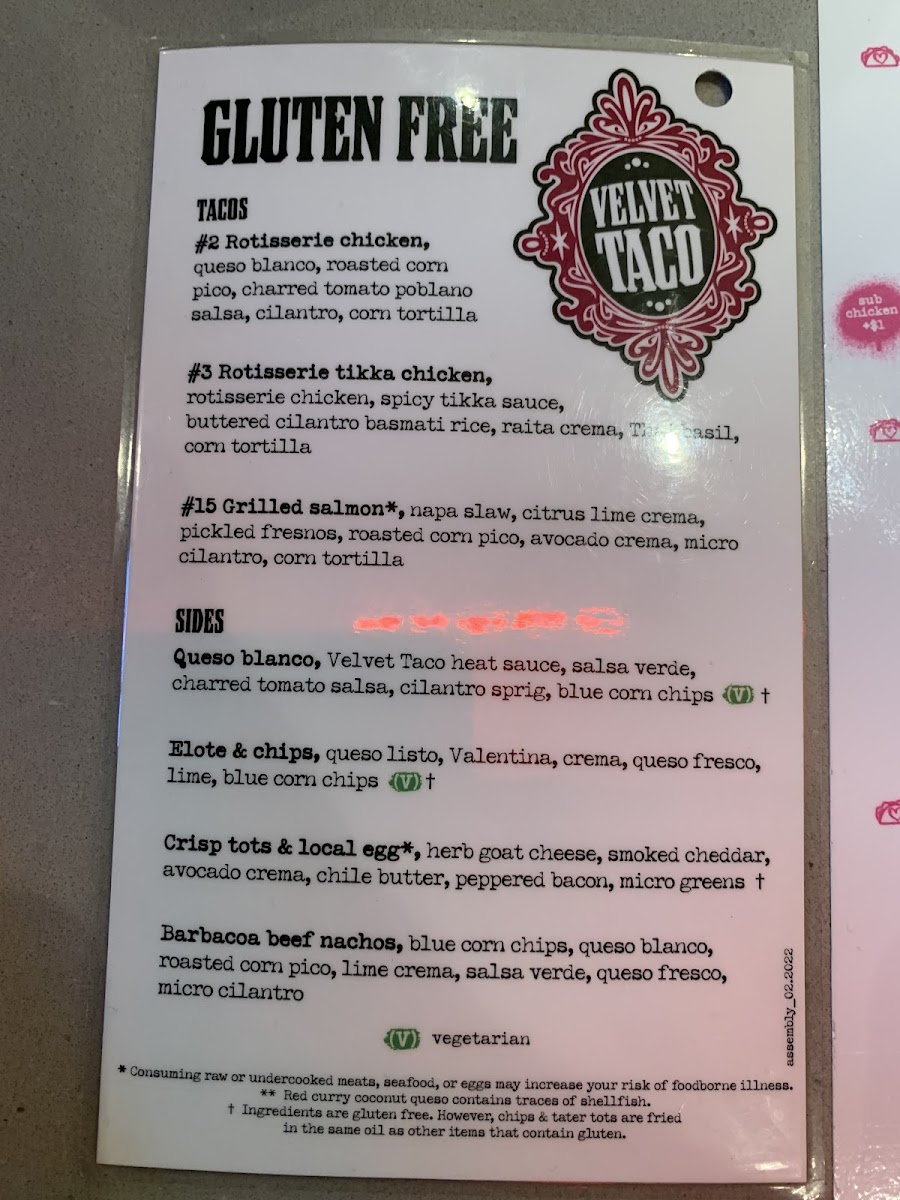 Gf menu