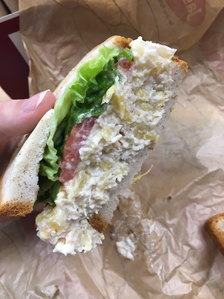 Chicken salad sandwich