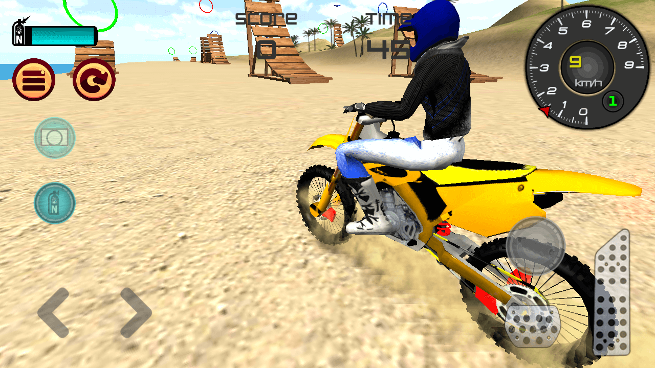 Android application Motocross Beach Jumping 3D screenshort