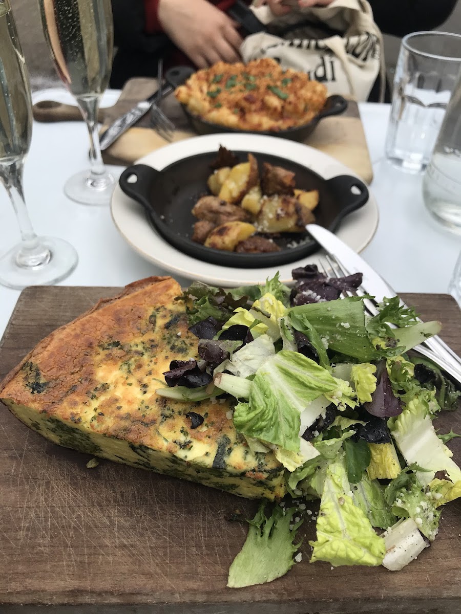 Frittata and potatoes