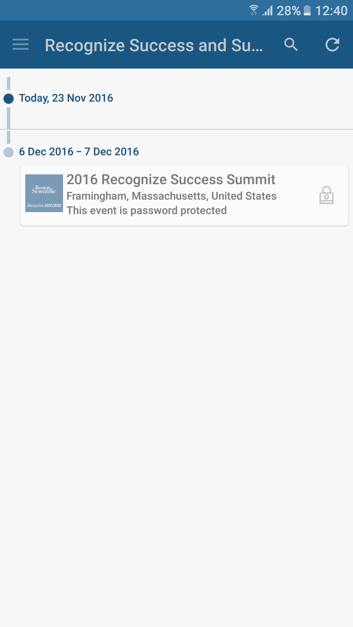 Android application Recognize Success and Summit screenshort