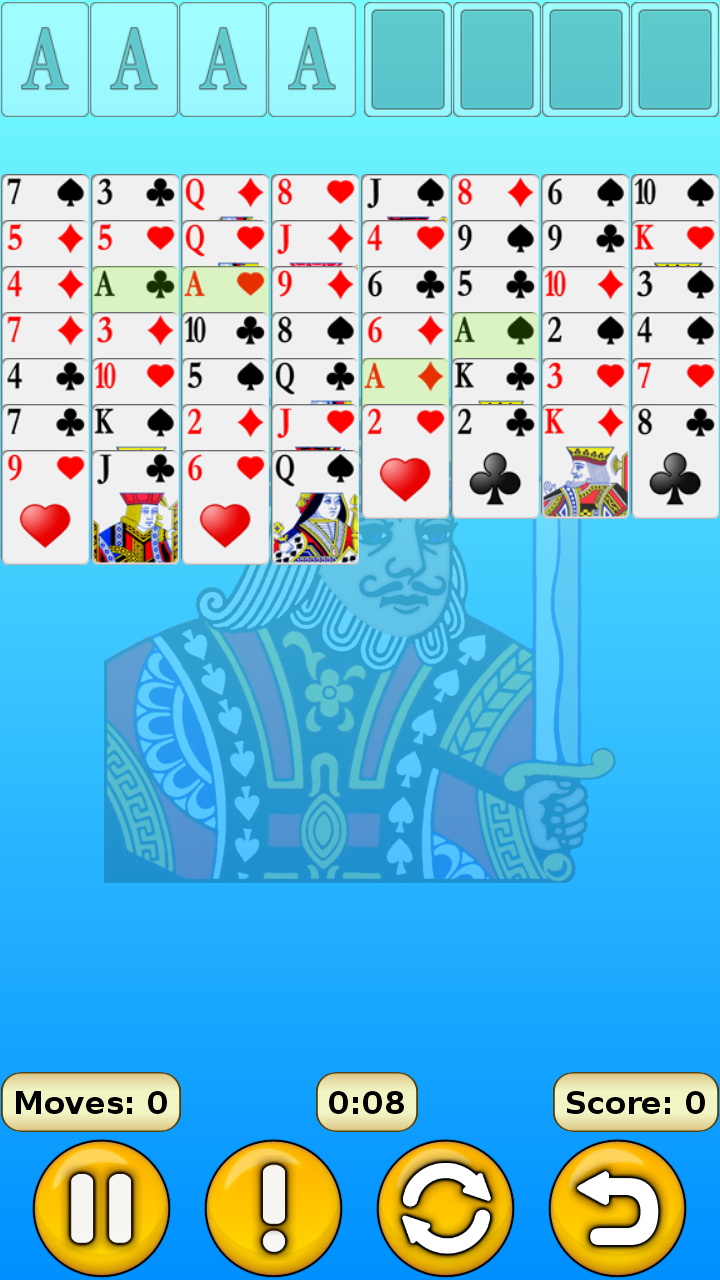 Android application FreeCell screenshort