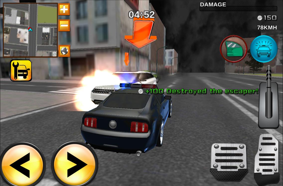 Android application Police Cars vs Street Racers screenshort