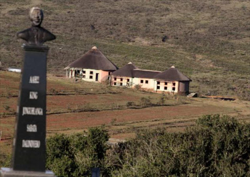 CULTURAL HERITAGE: The badly vandalised arts centre at Bumbane Great Place, which the national department is looking at rebuilding Picture: LULAMILE FENI