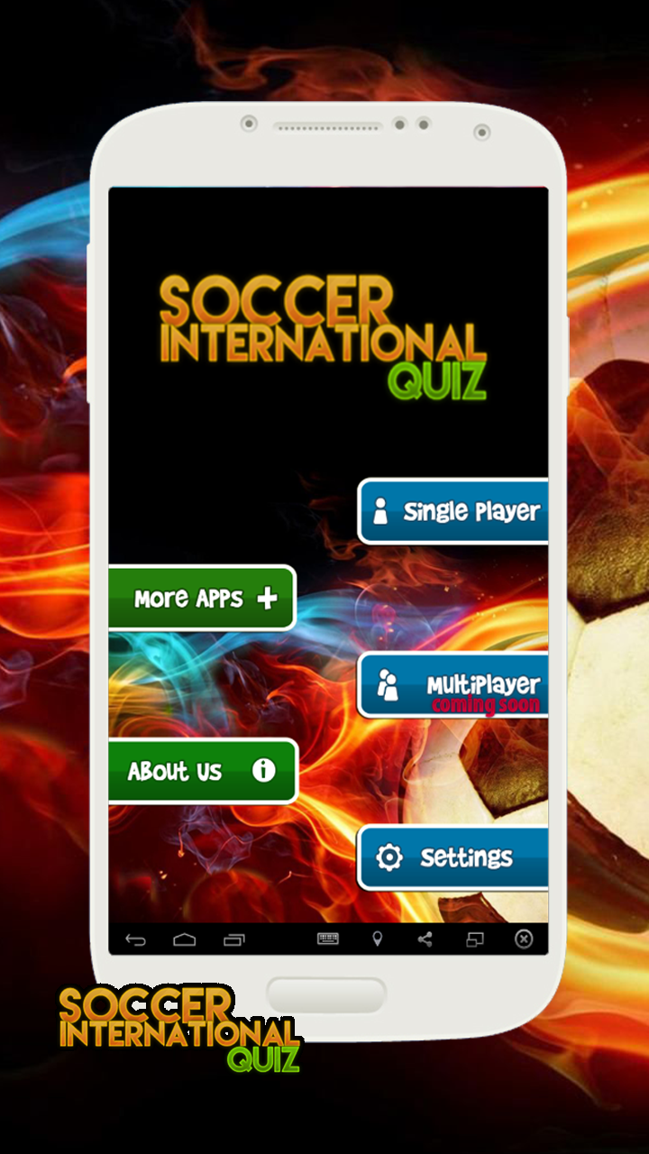 Android application Soccer International Quiz screenshort