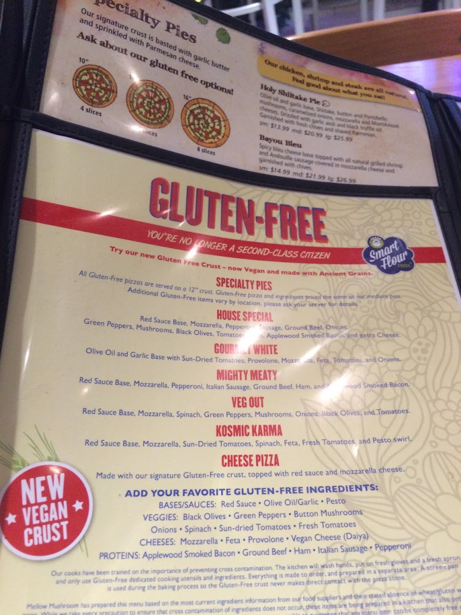 Gluten-Free at Mellow Mushroom