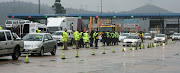 File photo of traffic officers at the Mariannhill Toll Plaza in KwaZulu-Natal. 