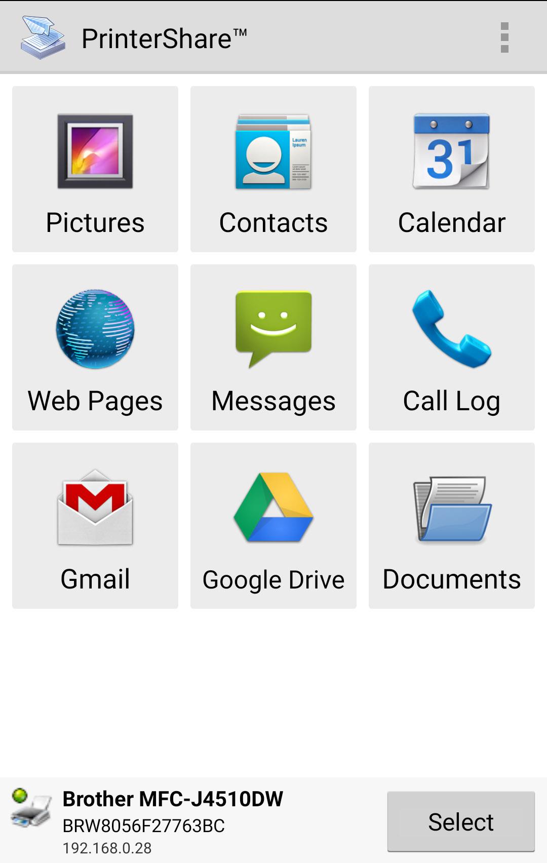 Android application PrinterShare Mobile Print screenshort