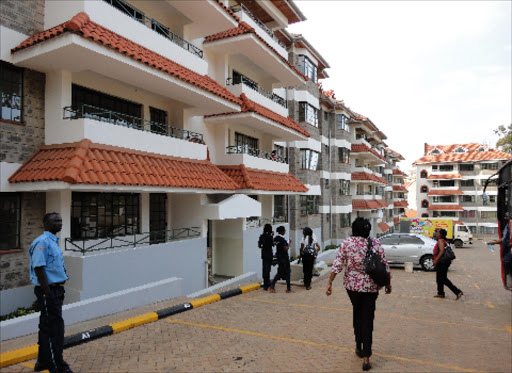 DEMAND: Prospective buyers visit a development christened Kirichwa Shelters in Kilimani, Nairobi. Photo/FILE