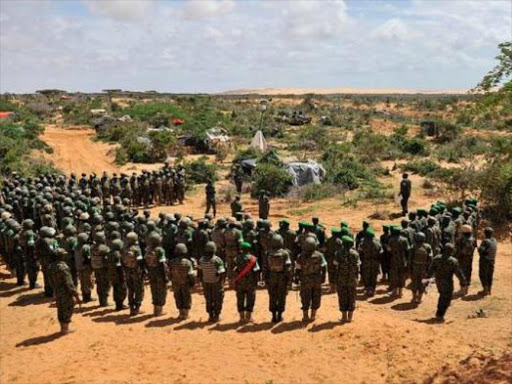 Kenya Defence Forces in El-Adde Somalia. Photo/COURTESY