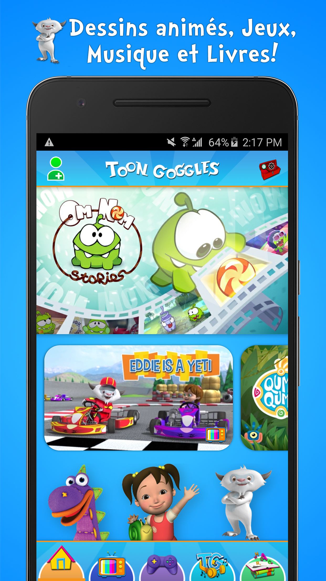 Android application Toon Goggles Cartoons for Kids screenshort