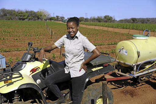 Mahlatse Matlakana is a dynamic young entrepreneur who has an eight-hectare green pepper farm in Limpopo and employs four people in her community. /Supplied