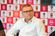 Jozef Vukusic coach of Polokwane City during the Absa Premiership Polokwane derby press conference at Peter Mokaba Stadium on August 16, 2018 in Polokwane, South Africa. 