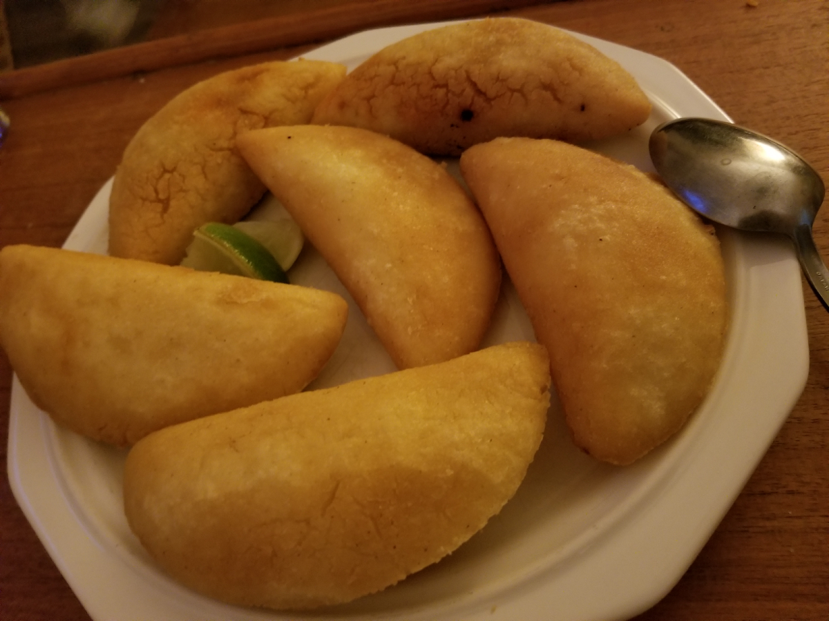 Tried a few types of empanadas. Shrimp are my favorite!!!