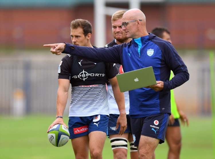 The Bulls head coach John Mitchell during the team's training session and press conference at Loftus Versfeld on February 22, 2018 in Pretoria, South Africa.