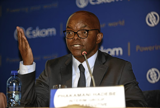 Eskom's chief executive officer Phakamani Hadebe is stepping down from his position.