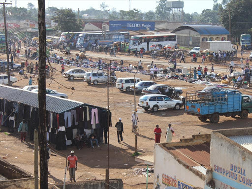 IN THE DARK: A file photo of Busia town. Bunyala traders have urged the KPLC to replace damaged transformer.