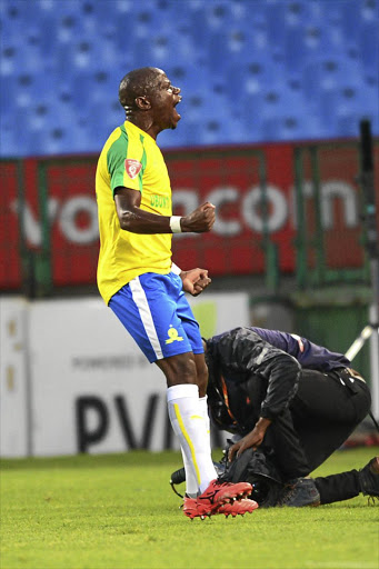 Sundowns’ Hlompho Kekana celebrates against Wits last night.