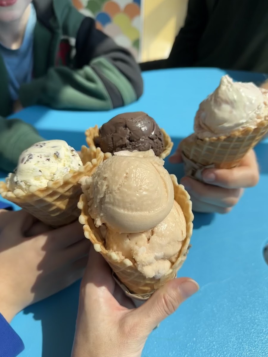 All cones are both vegan and gluten free