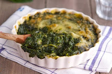 Baked Spinach With Baby Corn