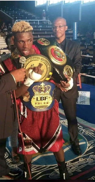 Sabelo Ngebinyana has not been given the opportunity to defend his Legends Boxing Foundation belt.