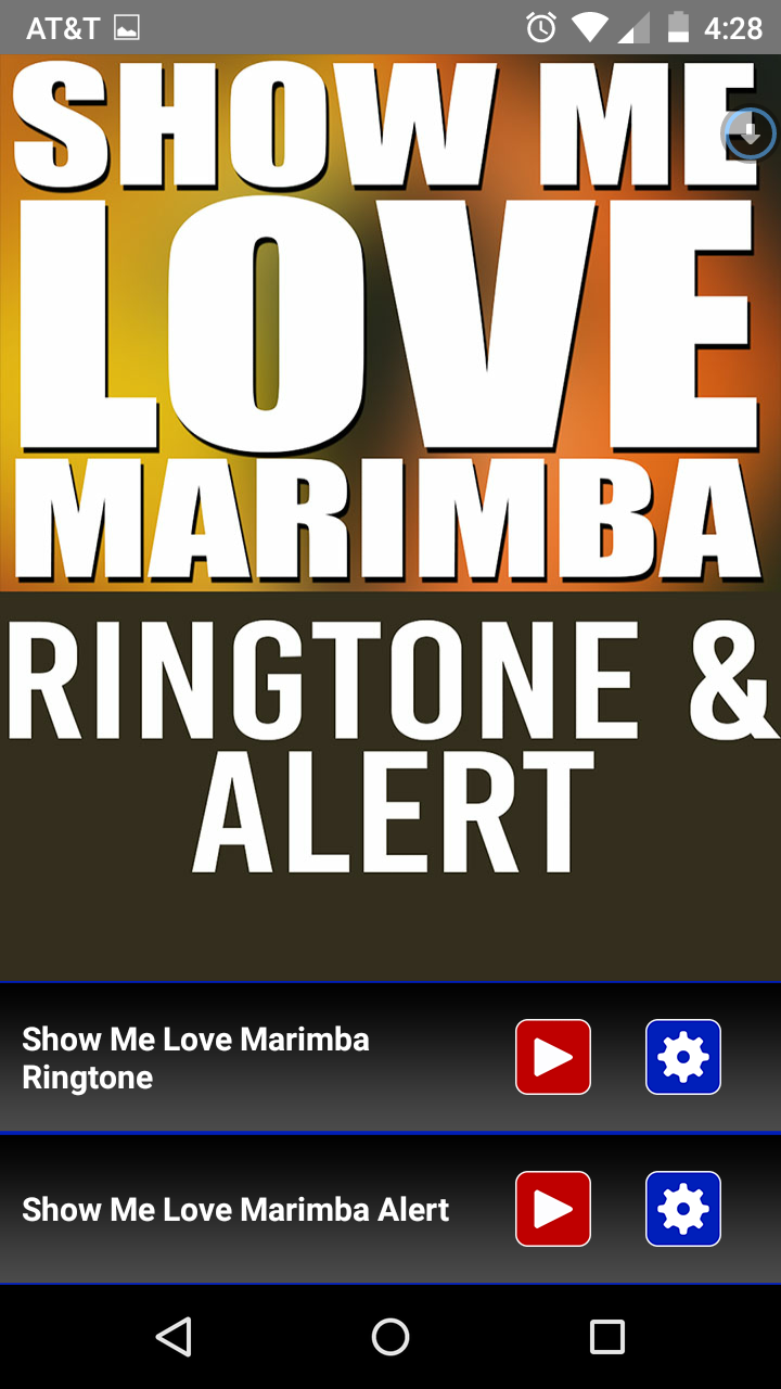 Android application Show Me Love Marimba Ringtone screenshort