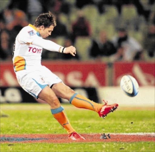 Sias Ebersohn of the Cheetahs in action during the Super Rugby match against the Stormers in Bloemfontein last month Picture: GALLO IMAGES
