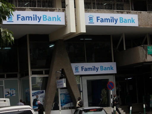 Family Bank branch at City Hall Annexe, Nairobi. /FILE