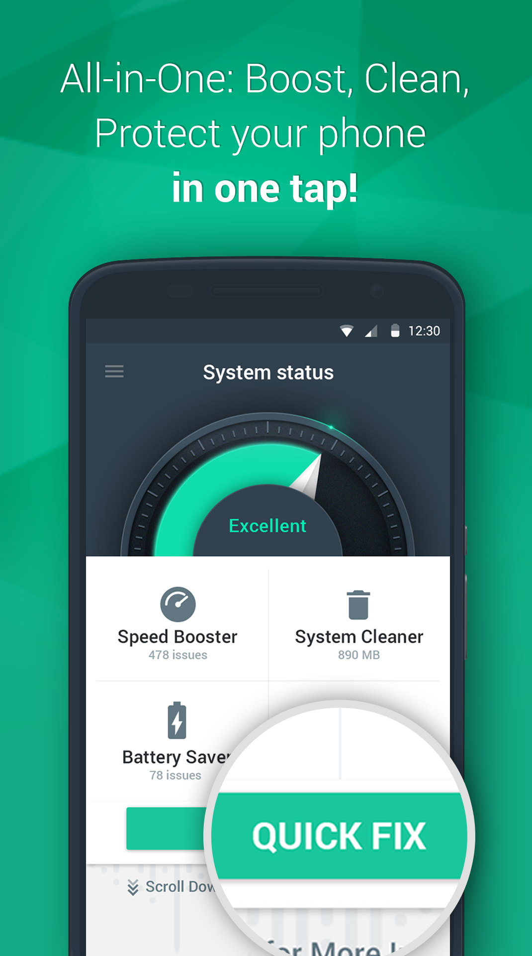 Android application Droid Keeper 2.0 screenshort