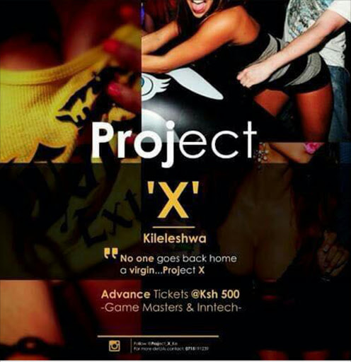 The Project X party poster. Police have warned against the party being hosted.