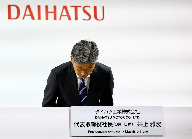Masahiro Inoue will take over as Daihatsu's president effective March 1. Picture: REUGERS