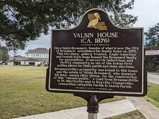 Here Valsin Broussard, founder of what is now the City of Broussard, established his family home ca. 1876. This two-story, gallery-fronted, Anglo-American and French-style home housed the...