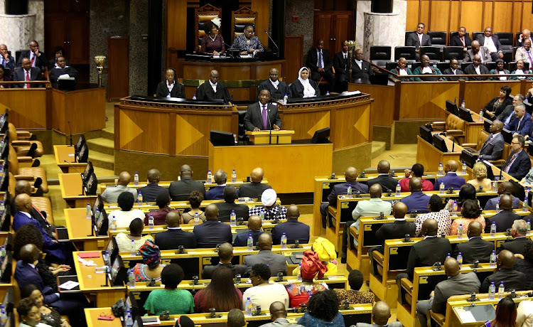 President Cyril Ramaphosa delivering his State of The Nation Address in Parliament. Image: EAS ALEXANDER