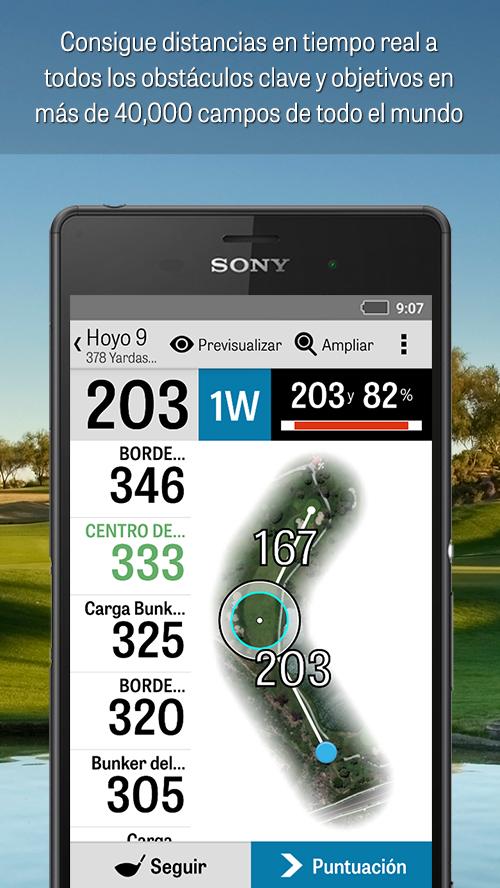 Android application Golfshot: Golf GPS + Caddie screenshort