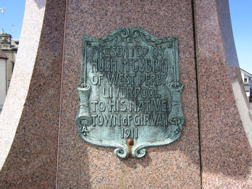 Information Plaque on the fountain, opposite the Police Station in Montgomerie Street. © Copyright Billy McCrorie and licensed for reuse under this Creative Commons Licence . Submitted via Geograph