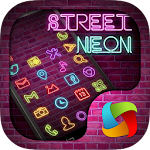 Street Neon MegaLauncher Theme Apk