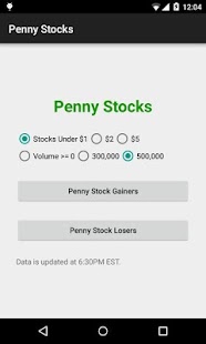Penny Stocks screenshot for Android