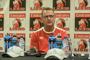 Coach Swys de Bruin of the Loions during the Emirates Lions press conference at Emirates Airline Park on April 05, 2018 in Johannesburg, South Africa.