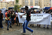 The BLF marched in defence of President Jacob Zuma on 5 February 2018. 