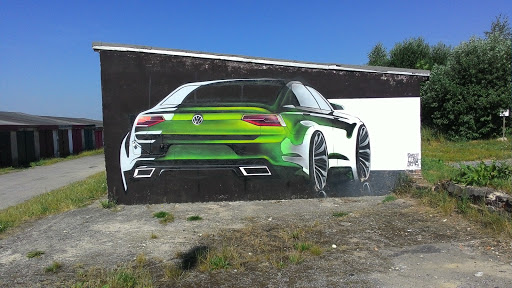 Grafity Green Car