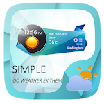 Simple GO Weather Widget Theme Apk