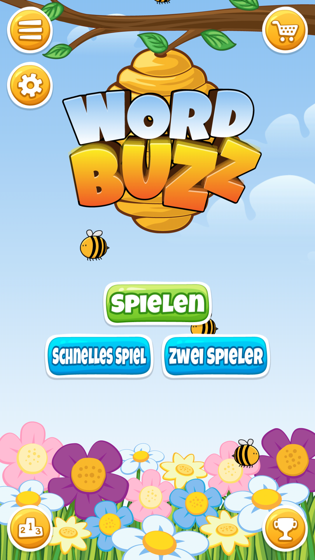 Android application WordBuzz: The Honey Quest screenshort