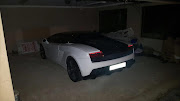 The Lamborghini found at the house of one of the OR Tambo heist suspects.